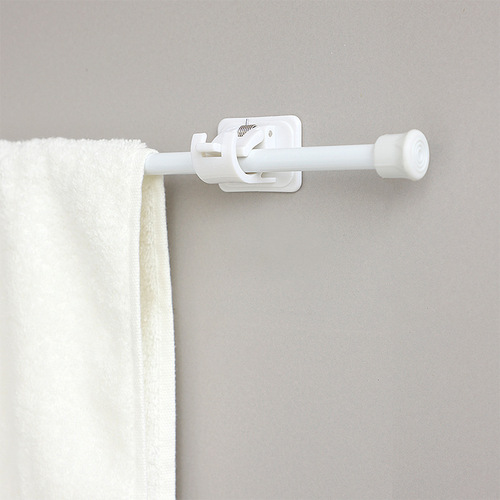 Telescopic rod without punching, clothes hanging rod wholesale bathroom toilet rack shower curtain rod curtain bedroom rod