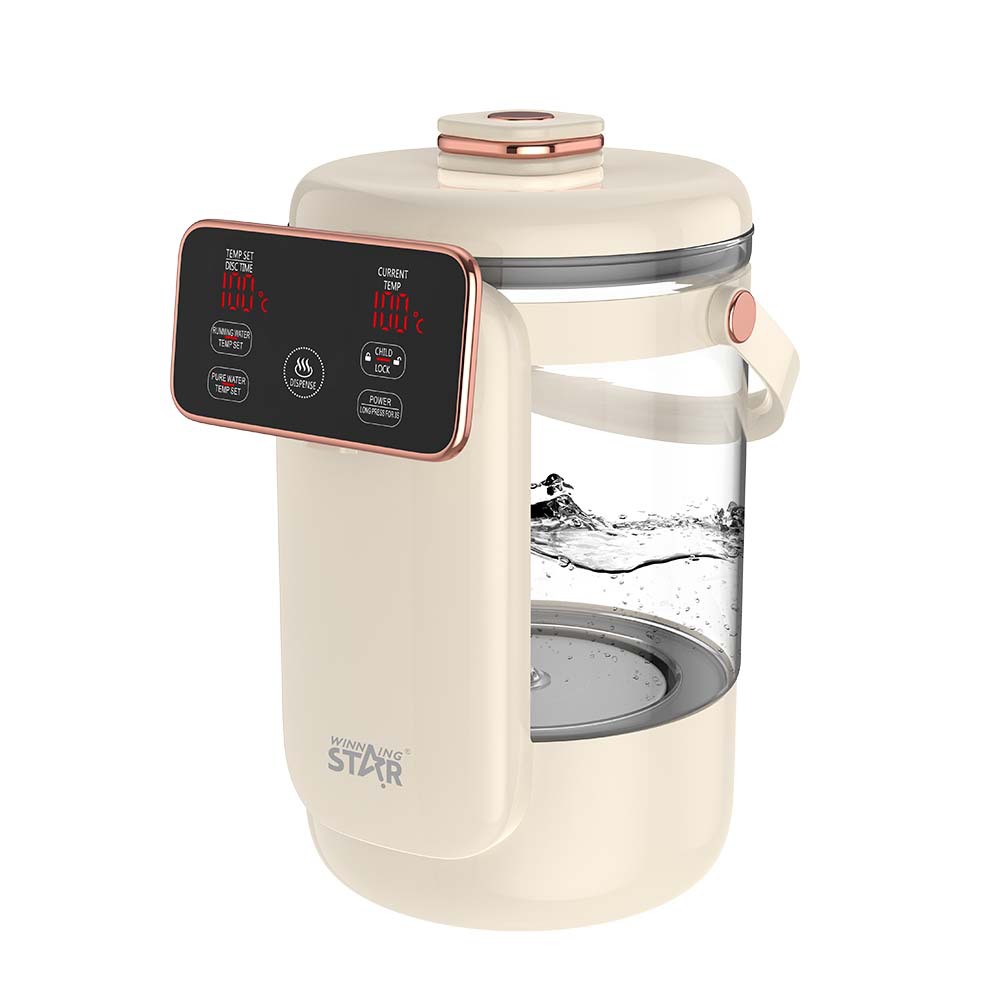 Botella de temperatura constante de agua hervida doméstica transfronteriza Winning Star con cerradura para niños, protección contra quemaduras en seco, botella de agua hervida eléctrica