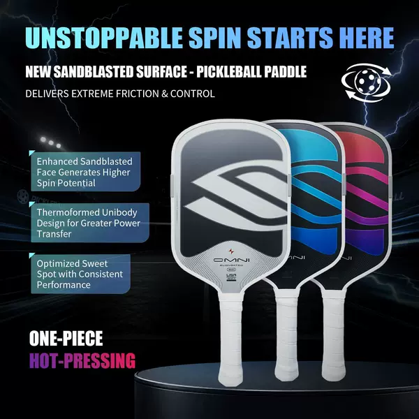 Slk New Fifth Generation Heat-Pressed Pickleball Paddle Amped Omni Pickle Paddle