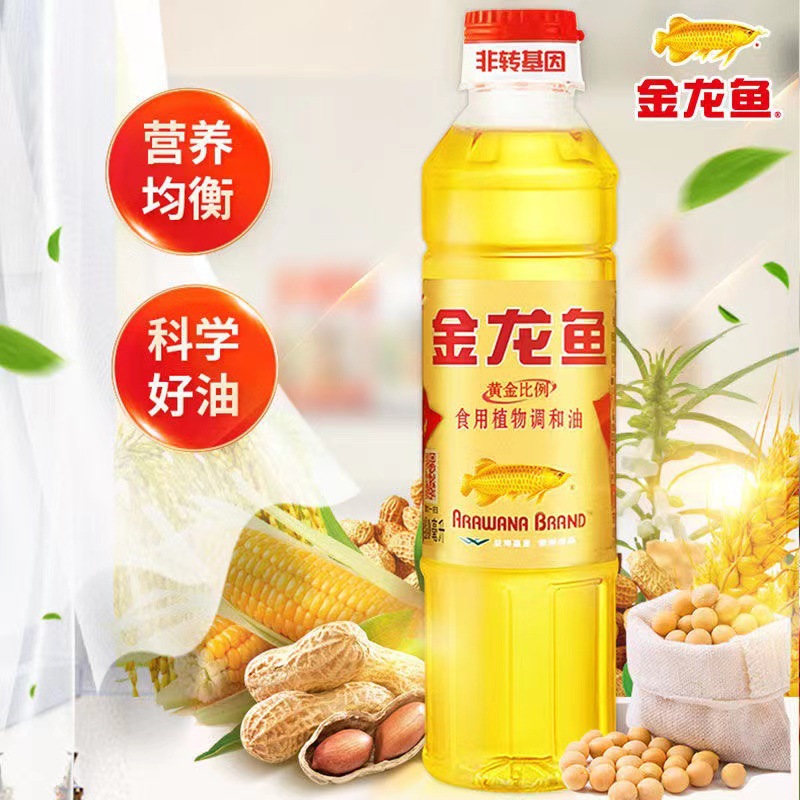 金龙鱼黄金比例调和油400ml小瓶装炒菜烹饪食用油非转基因营养