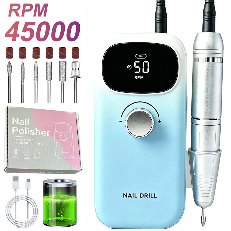 Torno Eléctrico para Uñas Portátil Recargable para Manicura image 74