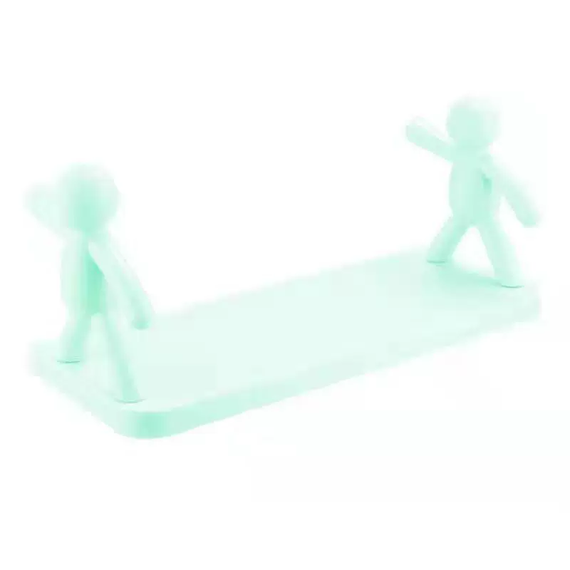 Wall-Mounted Storage Shelf, Elephant & Human Hooks, Punch-Free, Creative Multi-Layer Organizer