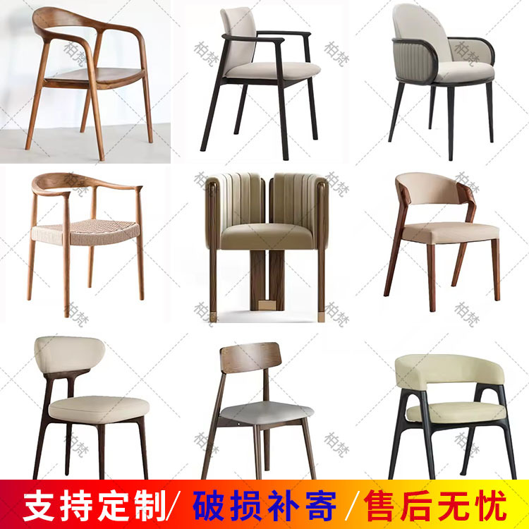 Mesa de comedor de hotel de caja de madera maciza cadena de restaurantes occidentales diseñadores de estilo antiguo asiento de tela de caña