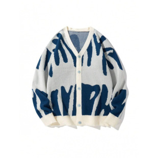 N 52704 Crew Neck Jacquard Mens Sweater �A�I�Ứ��ʿë��