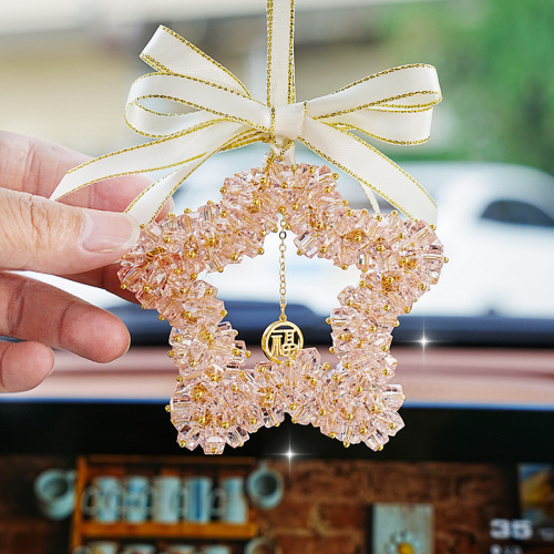New car pendant Internet celebrity creative decorative car pendant Crystal Rubik's Cube car pendant rearview mirror pendant