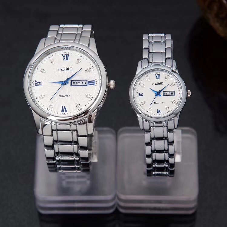 Feiwo Popular Live Broadcast Non-Mechanical Large Dial Couple Watch Fashion Men's and Women's Watch