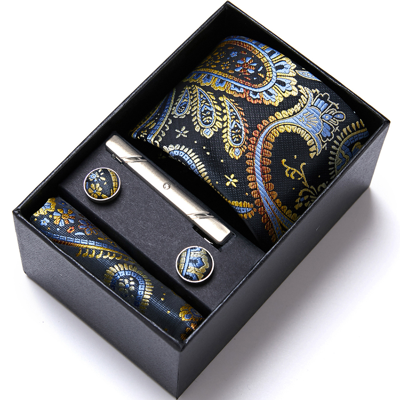 Fabricante en stock de los hombres corbata caja regalo traje ropa formal negocios boda trabajo grupo camisa accesorios verano nuevo