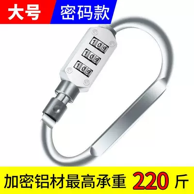 Electric Vehicle Helmet Lock, Password Helmet lock - large-silver-d-type-password-padlock
