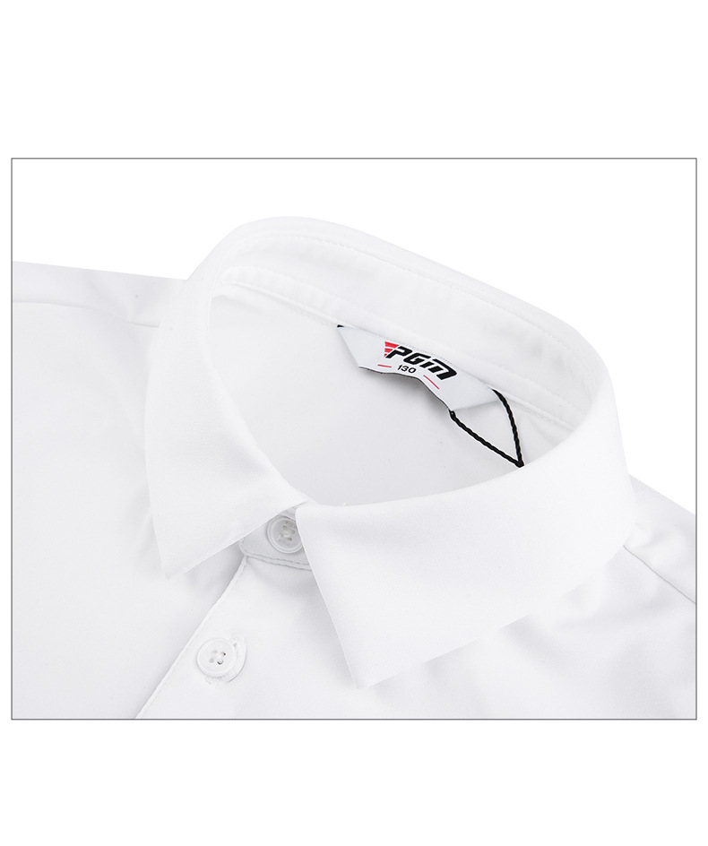 Áo golf dài tay trẻ em PGM – áo thun thể thao bé trai thiết kế ve áo mềm mại — YF542-màu xanh nhạt, YF542-màu xanh nước biển, YF542-màu trắng chi tiết 16
