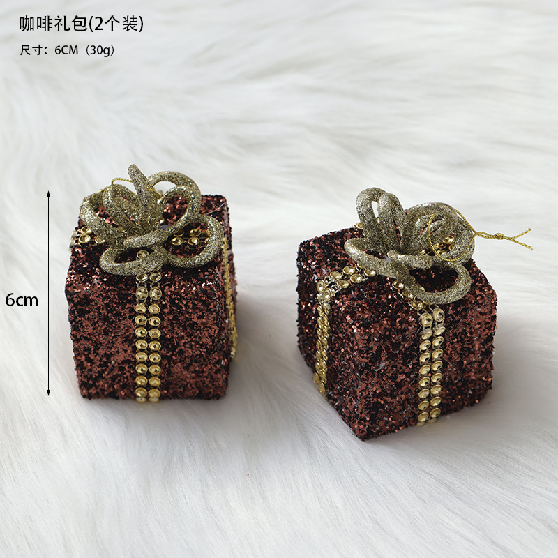 Bola de Navidad de champán, colgante de decoración de árbol de Navidad, bola pintada a mano, decoración de la escena de la ventana, accesorios, decoraciones navideñas