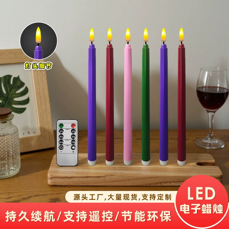 Электронная свеча, светодиодная свеча, искусственный стержень, воск, электрическая свеча, вечерние, атмосфера Хэллоуина, светильник, украшение, свеча
