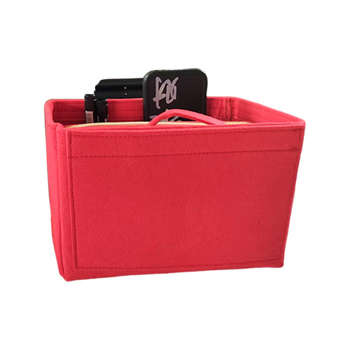 Cross-border new arrival felt liner bag, 3D cosmetic pouch, thickened felt bag, black oversized bag—non-woven fabric, manufacturer wholesale