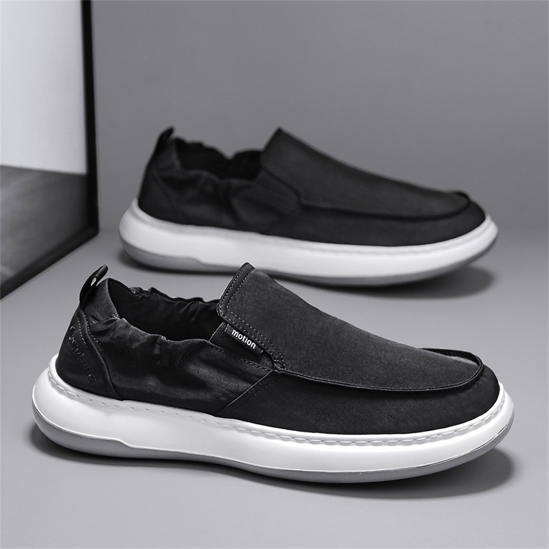 Zapatos de lona para hombre Zapatos Lefu de un pie 2025 Moda Verano Nuevo estilo Trabajo al aire libre Zapatos casuales Comercio exterior al por mayor