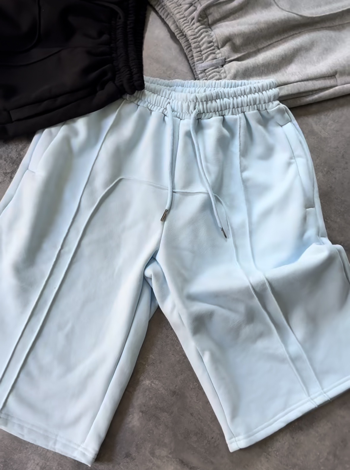 Pantalones cortos deportivos elásticos con cordón para hombre, estilo europeo, comercio exterior transfronterizo, moda urbana, hip-hop, holgados, rectos, informales