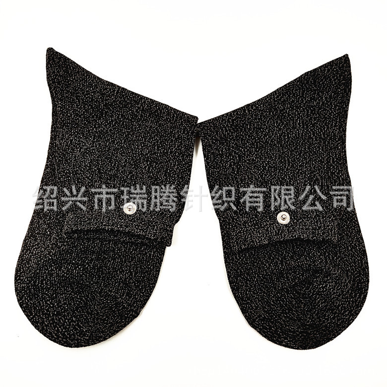 Al por mayor fibra de plata seda calcetines DDS negro gris antibacteriano conductor pulso electroterapia más cuero fisioterapia Calcetines