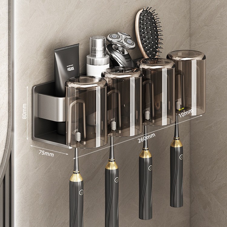 4구 칫솔꽂이[컵 4개 포함]