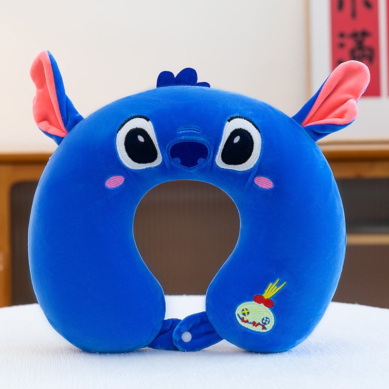 Nueva memoria de dibujos animados Almohada cuello de algodón Almohada en forma de U Almohada de viaje Siesta artefacto Oficina Dormir almohada almohada cuello protector