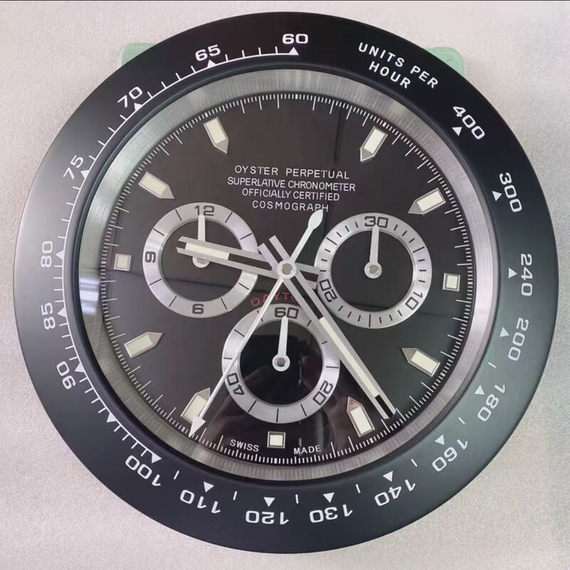 一件起批金属不锈钢夜光客厅挂钟GMT静音钟表专供出口Wall clock|undefined