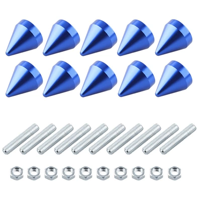 License plate holder/license plate holder Plate Frame, 10 Pieces of - pack-of-10-blue