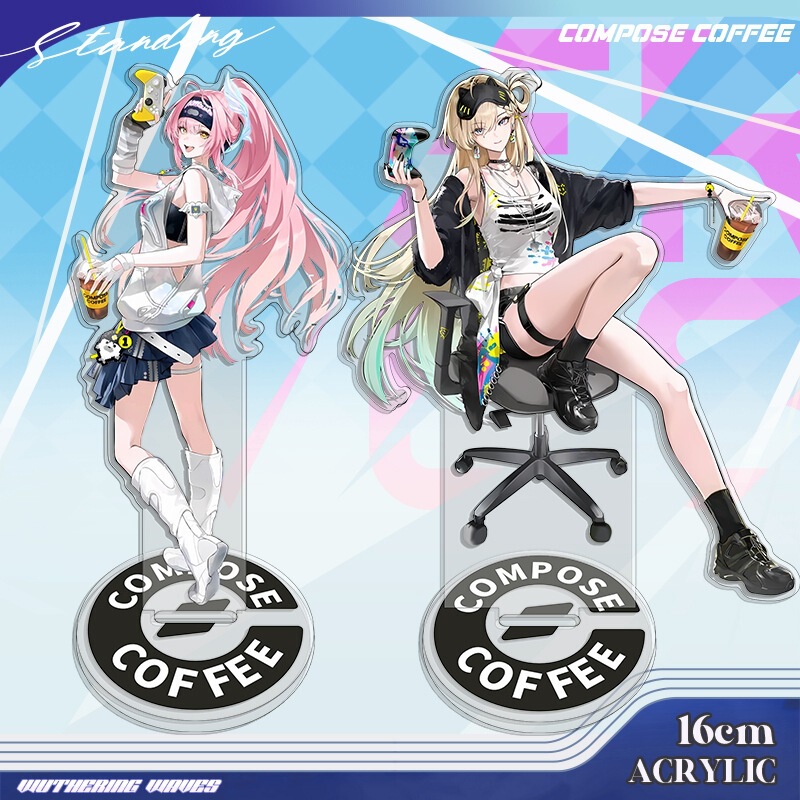 Wuthering Waves Korea Collaboration Coffee Collaboration Amislinna Large Standee Figure with Layered Artwork Exquisite Gift Decoration Wuthering Waves Korea Collaboration Coffee Collaboration Amislinna Large Standee Figure with Layered Artwork Exquisite Gift Decoration