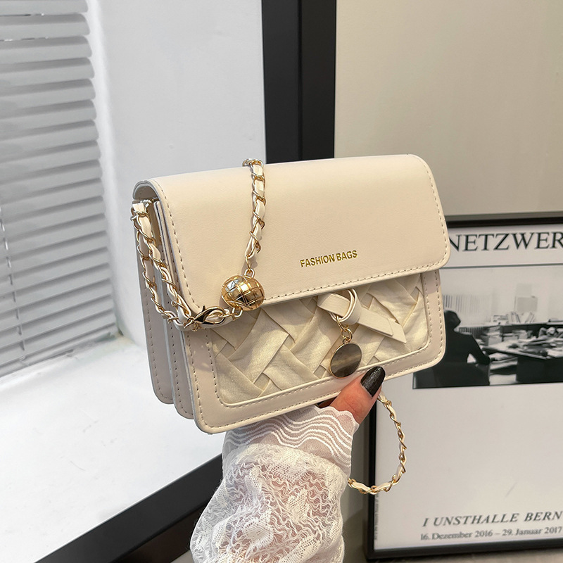 Verano super fuego bandolera pequeño bolso cuadrado rómbico bolso de cadena para damas 2024 nuevo bolso de hombro de alta gama de moda