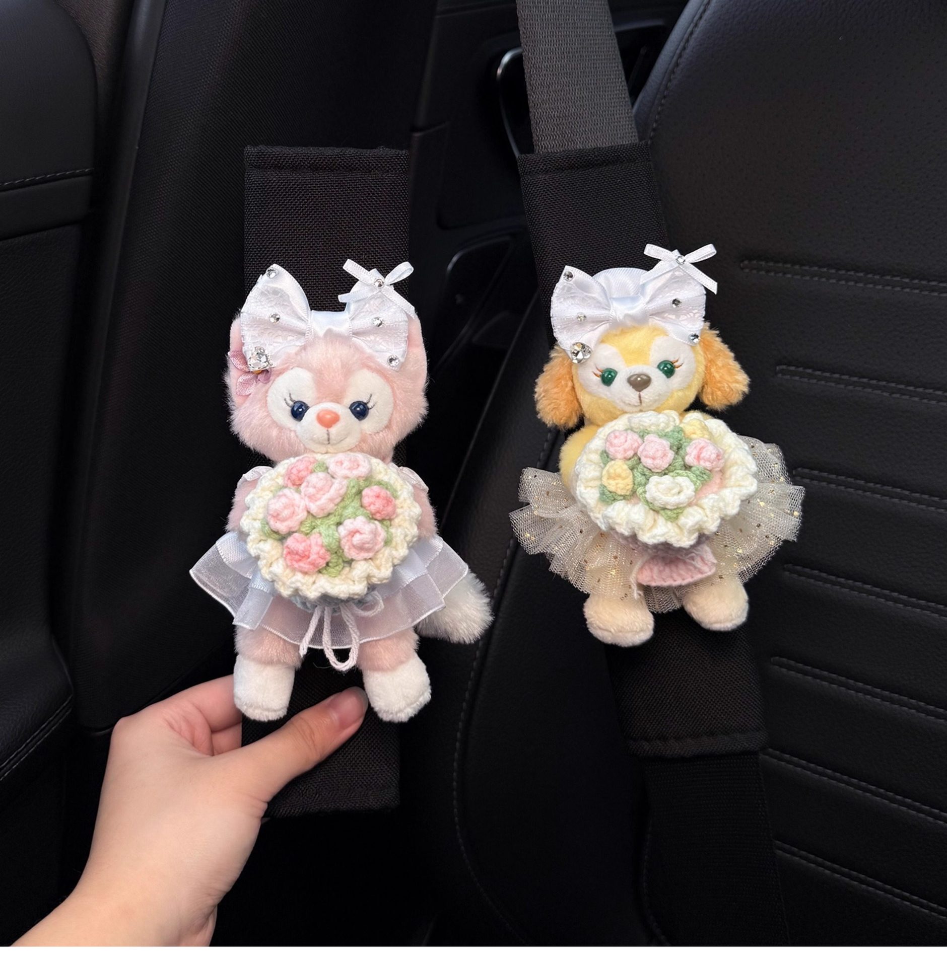 Star Dew Car Seatbelt Shoulder Pads, Cute and High-End for the Car Interior, Anti-Wear for Women's Clothing, New Style for Couples