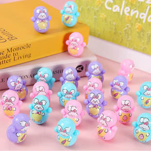 Shake the same mini cute rabbit tumbler toy cute fun cartoon desktop ornaments to push small gift toys