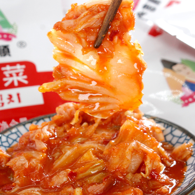 Kimchi small pack Korean kimchi spicy cabbage Korean side dish Korean pickled spicy cabbage no cutting necessary