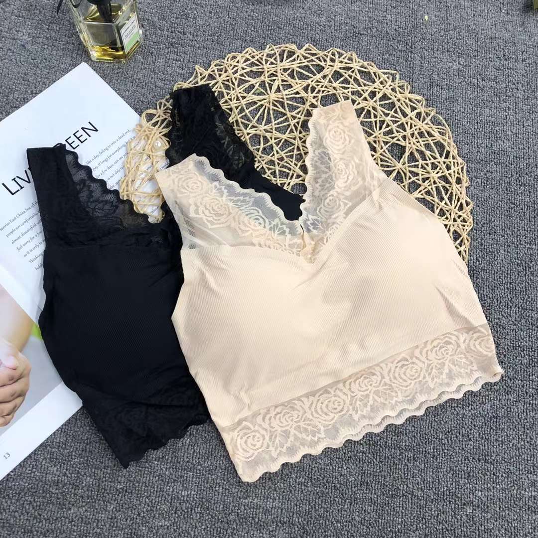 Nueva Seamless alta elástico Sling belleza de las mujeres chaleco inalámbrico yoga sujetador ropa interior deportiva al por mayor