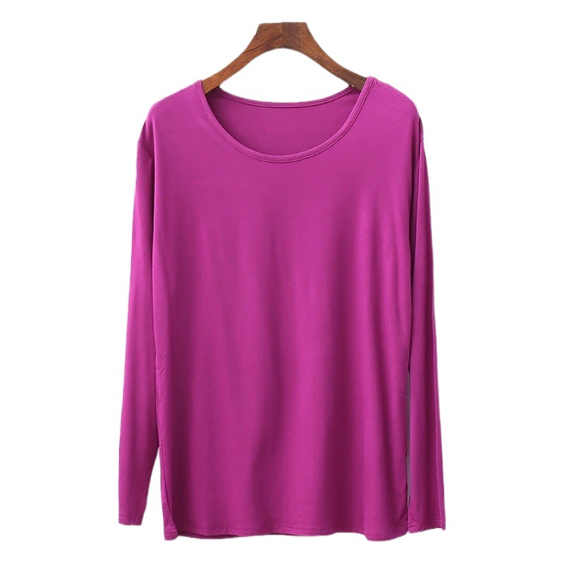 Большая осенняя одежда из модала для среднего и пожилого возраста, женское тонкое нижнее белье больших размеров, толстая мама, цельный топ