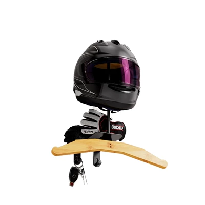 Helmet Storage Rack Wall-Mounted | Motosiklet dəbilqə rəfləri