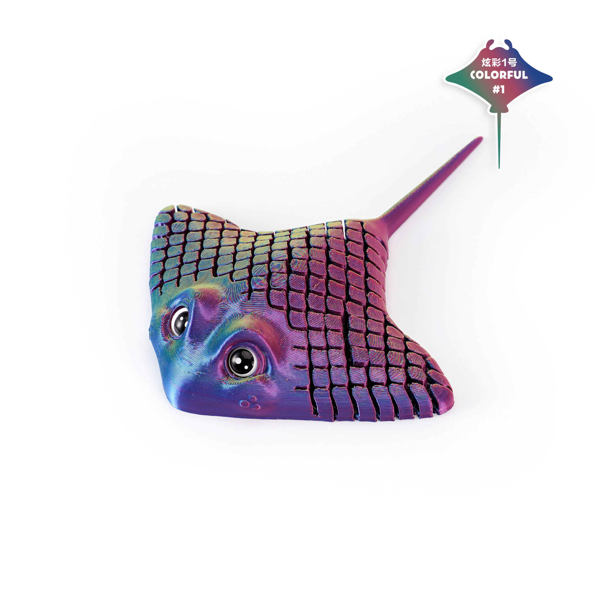 Ventas transfronterizas de impresión 3D peces diablo rayas ornamentos acuario paisajismo ornamentos creativos juguetes de impresión 3D para niños