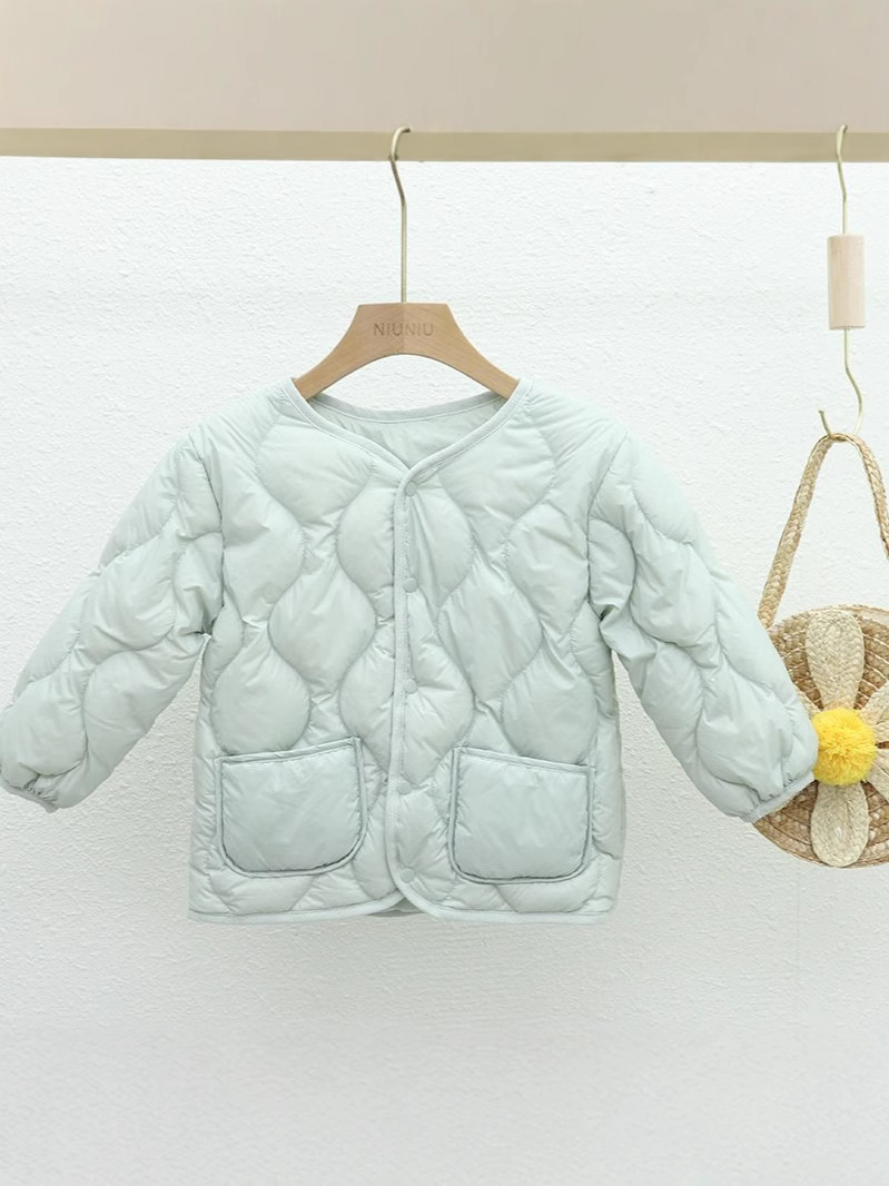 Chaqueta de plumón ligera para niños niñas niños bebés uniformes escolares calientes de otoño y invierno chaqueta interior ligera