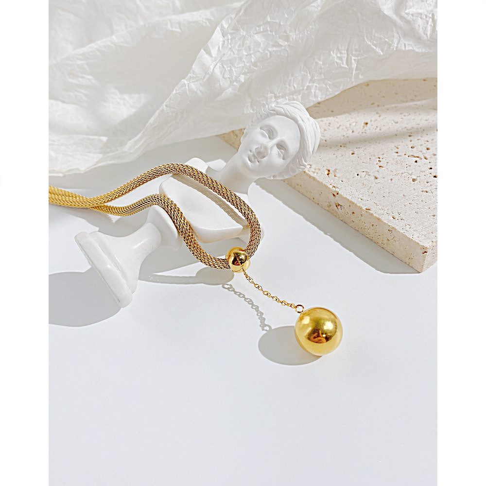 Simple Style Geometric Stainless Steel Necklace Plating Stainless Steel Necklaces