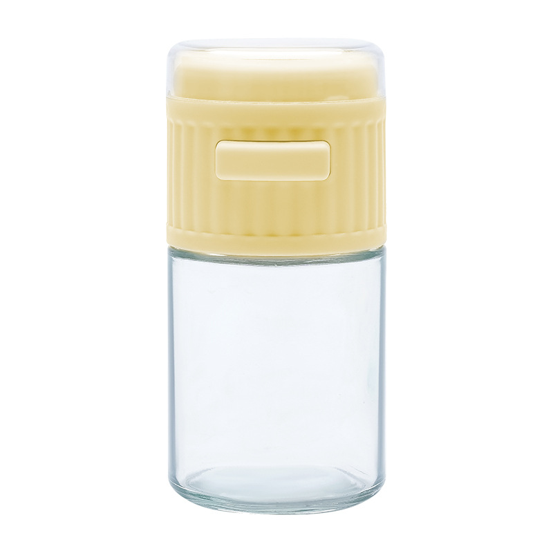 Tipo de presión de la cocina tarro de sal cuantitativa cocina condimento botella de sal de control aspersión artefacto medición sal condimento caja al por mayor