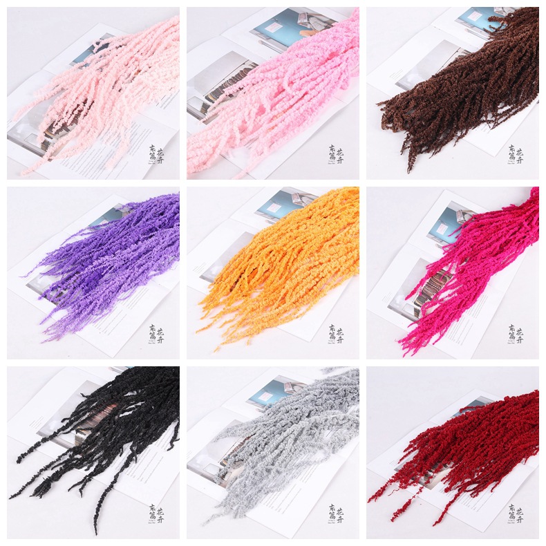 Arroz colgante de vida eterna, flores colgantes de Roulisi, flores reales, flores perpetuas, arreglos florales de boda, decoración de paredes, flores secas tridimensionales al por mayor