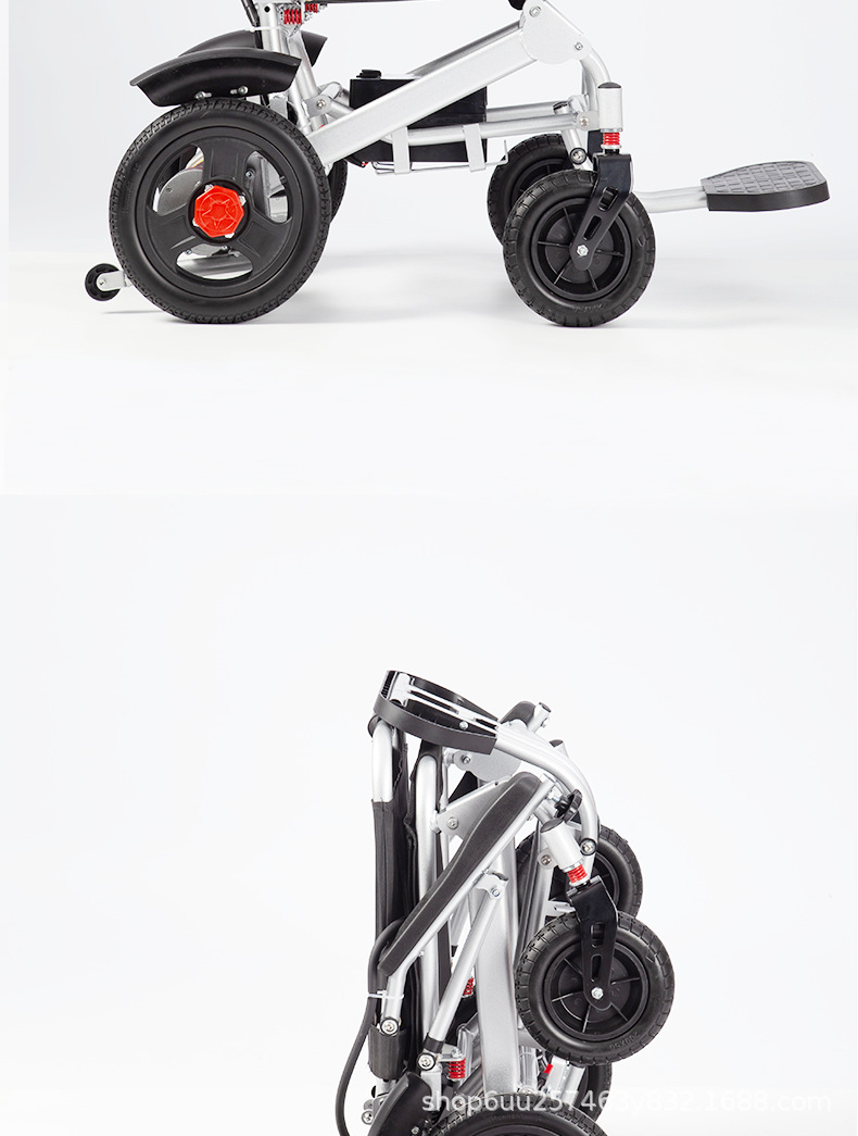 Electric wheelchair manufacturers wheelchair for the elderly light portable folding elderly disabled intelligent full-automatic four-wheel scooter