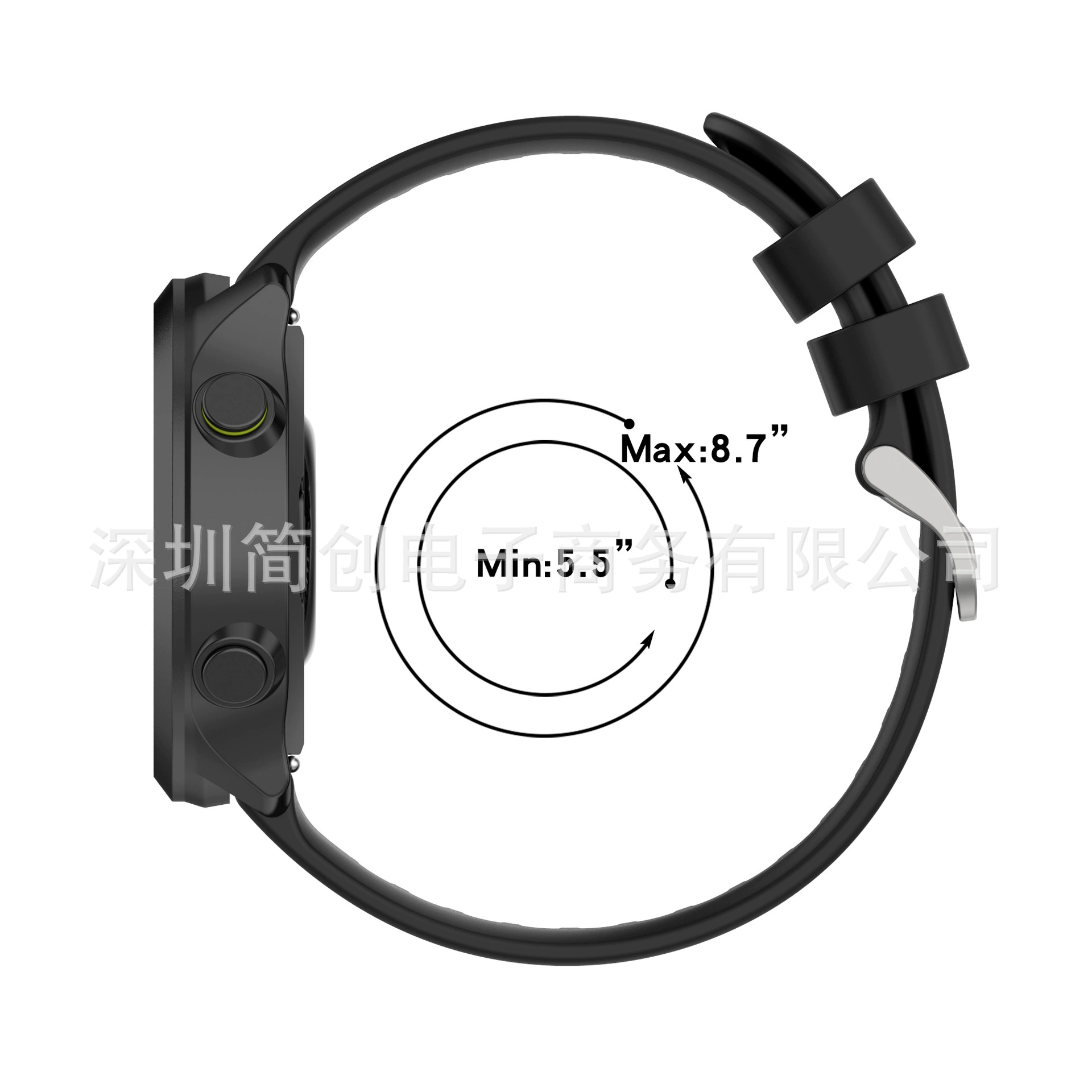 Подходит для Jiaming Forerunner158 силиконовый ремешок для Rerunner 55 официальный диагональный ремешок