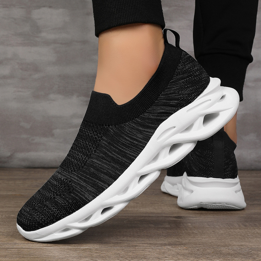 Outdoor-Wanderschuhe Einlagige Schuhe Sommersport Fliegengitterschuhe Atmungsaktiv Leichte Reise-Wandersockenschuhe mit weicher Sohle_voghion.com