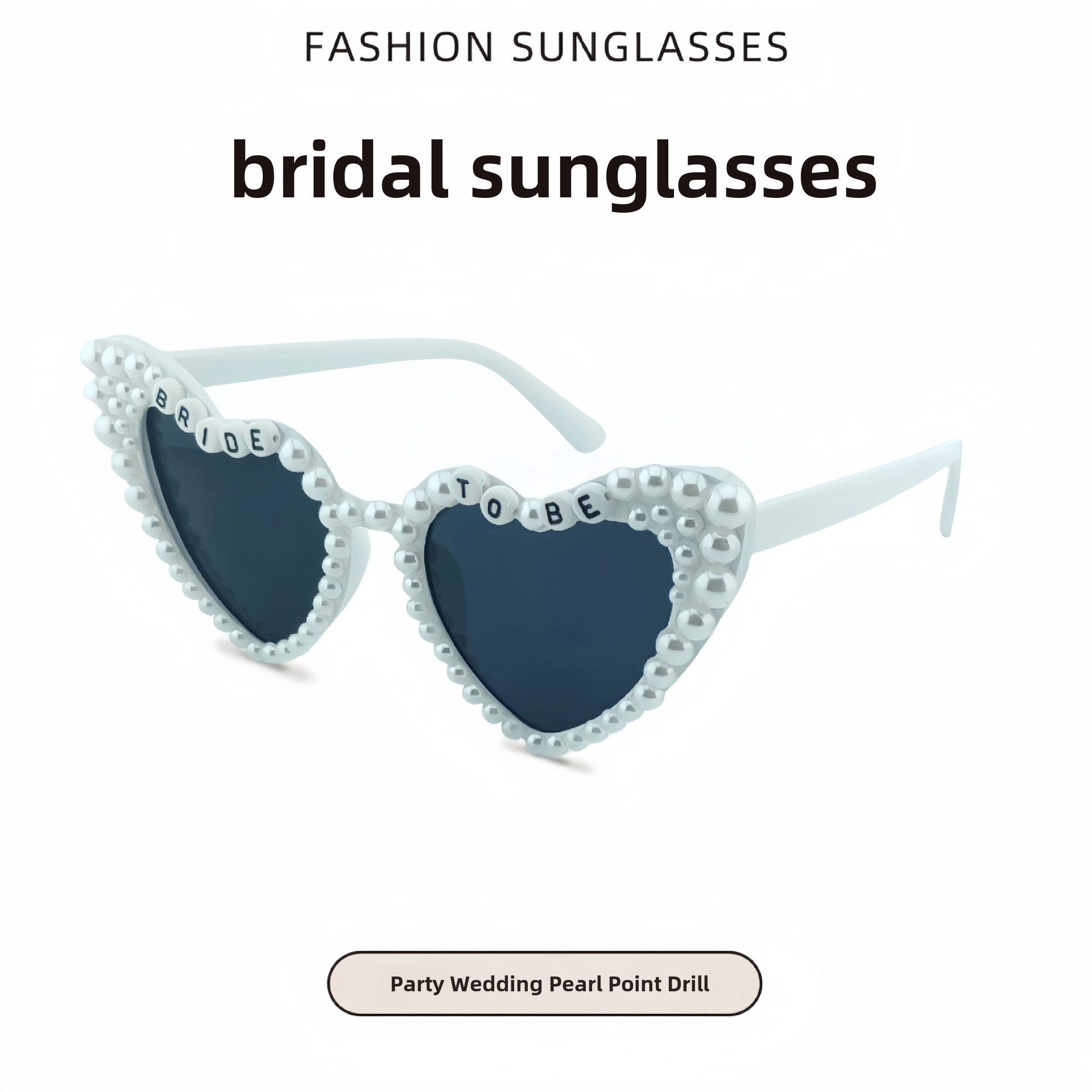 Cross-border New Wedding Sunglasses Cross-border Hot Sunglasses Women High Sense Men Summer Sunscreen Bridal Glasses Wholesale_voghion.com