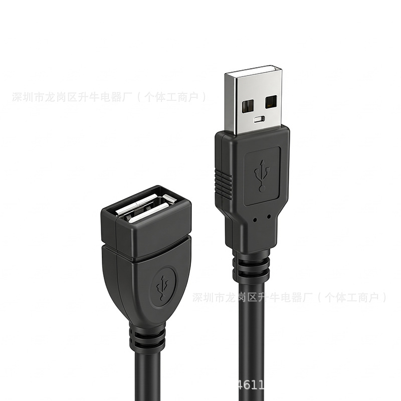 Cable de Extensión USB Transfronterizo, Macho a Hembra, Adaptador AM/AF, Cable de Extensión de Datos USB2.0, 1.5 Metros, 3 Metros, 5 Metros