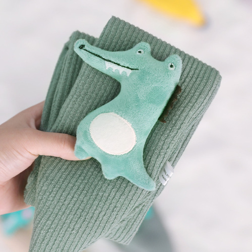 Children's scarf autumn and winter knitted warm thick quilted baby scarf cute cartoon animals cute