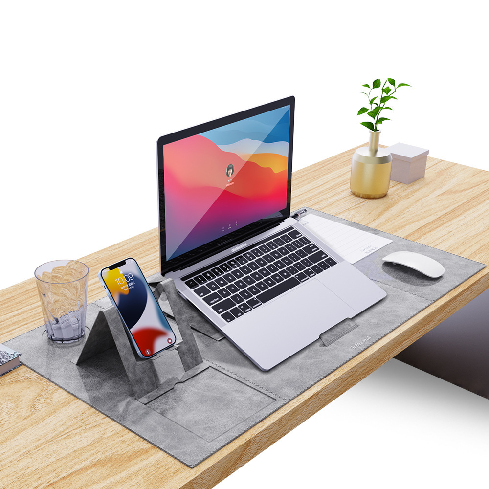 New multi-functional computer desk pad laptop desk pad four-in-one mobile phone bracket mouse pad multi-functional