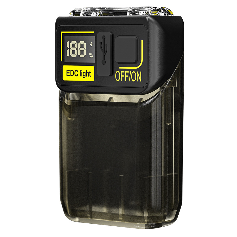 Lámpara de camping para exteriores transfronteriza, luz potente, lámpara de llavero multifuncional, lámpara de trabajo recargable, lámpara de advertencia de alto brillo, linterna portátil