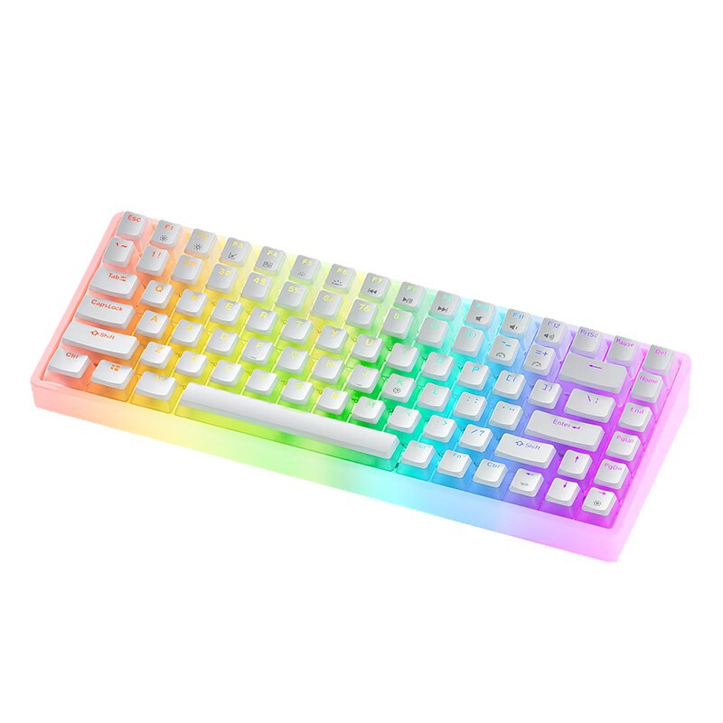 Teclado mecánico transparente de oficina RGB computadora de escritorio luz niebla transparente niñas teclado de alto valor G30