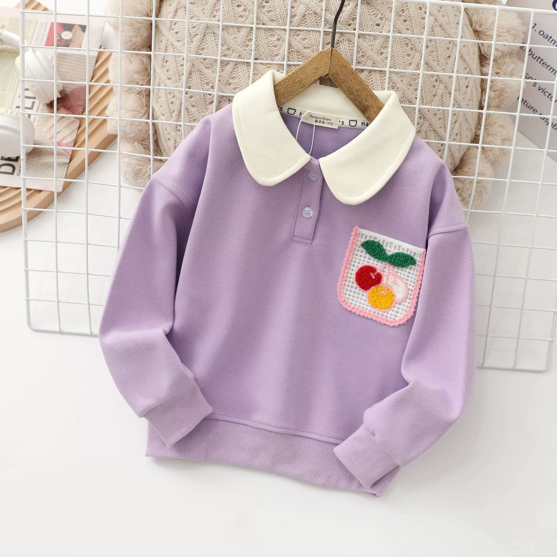 Хангоу Медленный сезоны толстовка для детей, cotton милый звёздное небо, новая коллекция