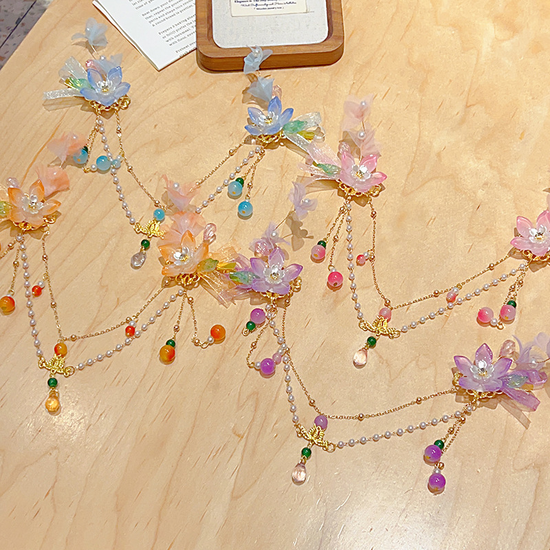 Ancient Style Hair Accessories, Hair Clips, Pendants, Forehead Chains, Hair Flowers, Head Ornaments, Traditional Hanfu Accessories, Tassels, Handmade Ethnic Style Headwear