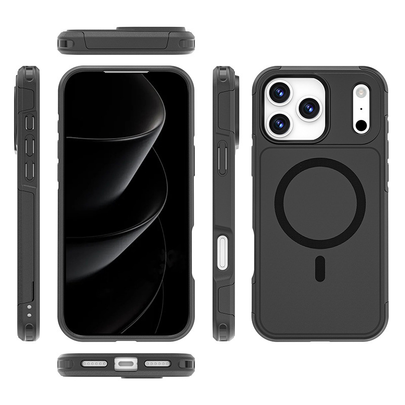 The Second Anti-Fall Mobile Phone Protective Case Is Suitable for Apple Iphone17Promax Mobile Phone Case, Anti-Fall with Magnetic Suction The Second Anti-Fall Mobile Phone Protective Case Is Suitable for Apple Iphone17Promax Mobile Phone Case, Anti-Fall with Magnetic Suction