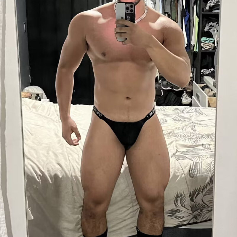 Men's underwear bikini-style sexy sexy men's thong modal low waist solid color comfortable breathable shorts