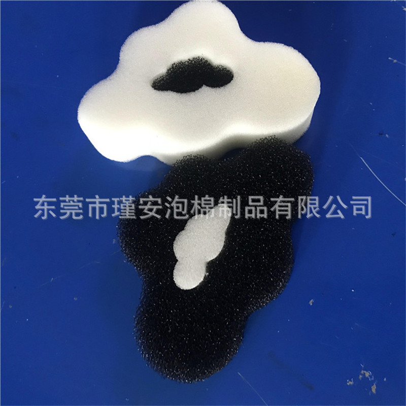 供应黑色毛刷垫35PPI过滤棉干湿两用化妆刷清洁盒内置洗刷海绵